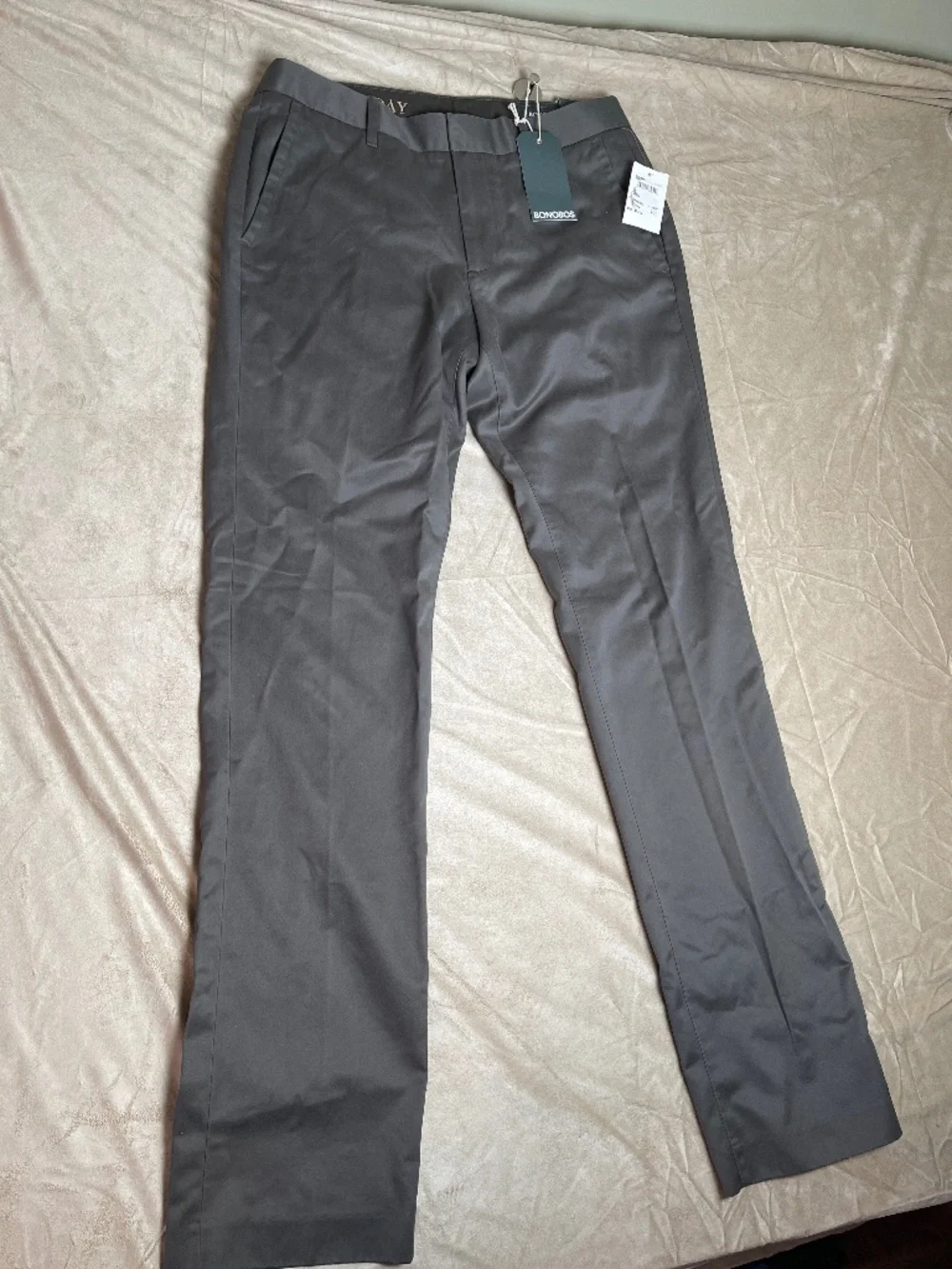 New with Tags Mens Bonobos Stretch chino pant size 30/32 slim straight